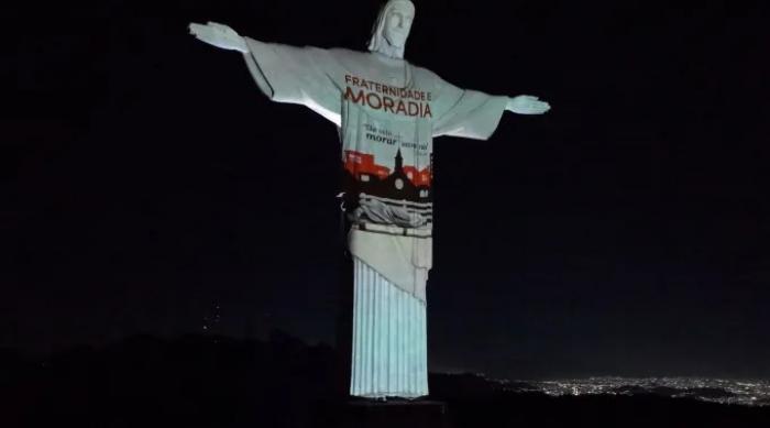 Cristo Redentor recebe projeção sobre Campanha da Fraternidade 2026